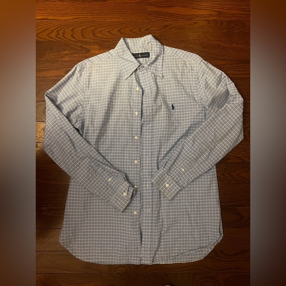 Polo by Ralph Lauren Men's Blue Checkered Shirt Size 15.5/39 - Picture 8 of 8
